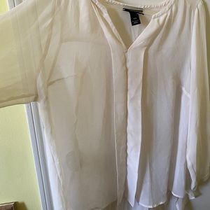 Lane Bryant sheer blouse